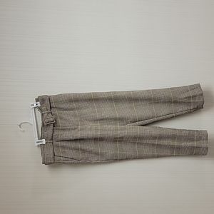 NWT Ann Taylor high rise belted taper plaid pants sz 6